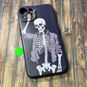 5for$10 Pilmdaoue with iPhone 14 Phone Case Skeleton Case Punk Aesthetic